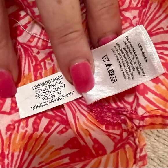 Vineyard Vines Girls Youth Shell Tunic Shirt XS 5/6 - Picture 8 of 8